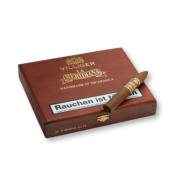VILLIGER LA MERIDIANA Zigarren Torpedo Kiste